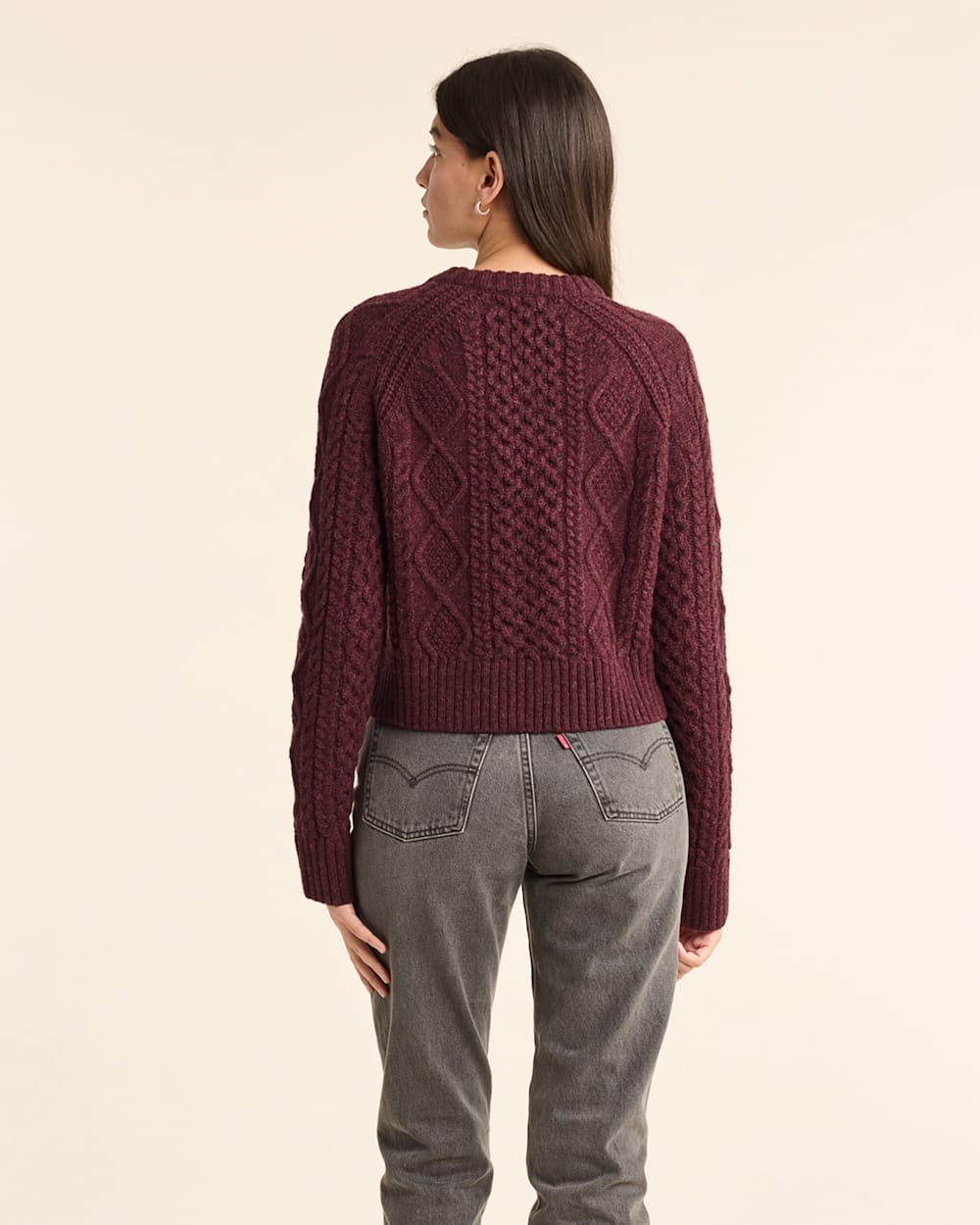 PENDLETON WOMEN'S SHETLAND COLLECTION FISHERMAN SWEATER