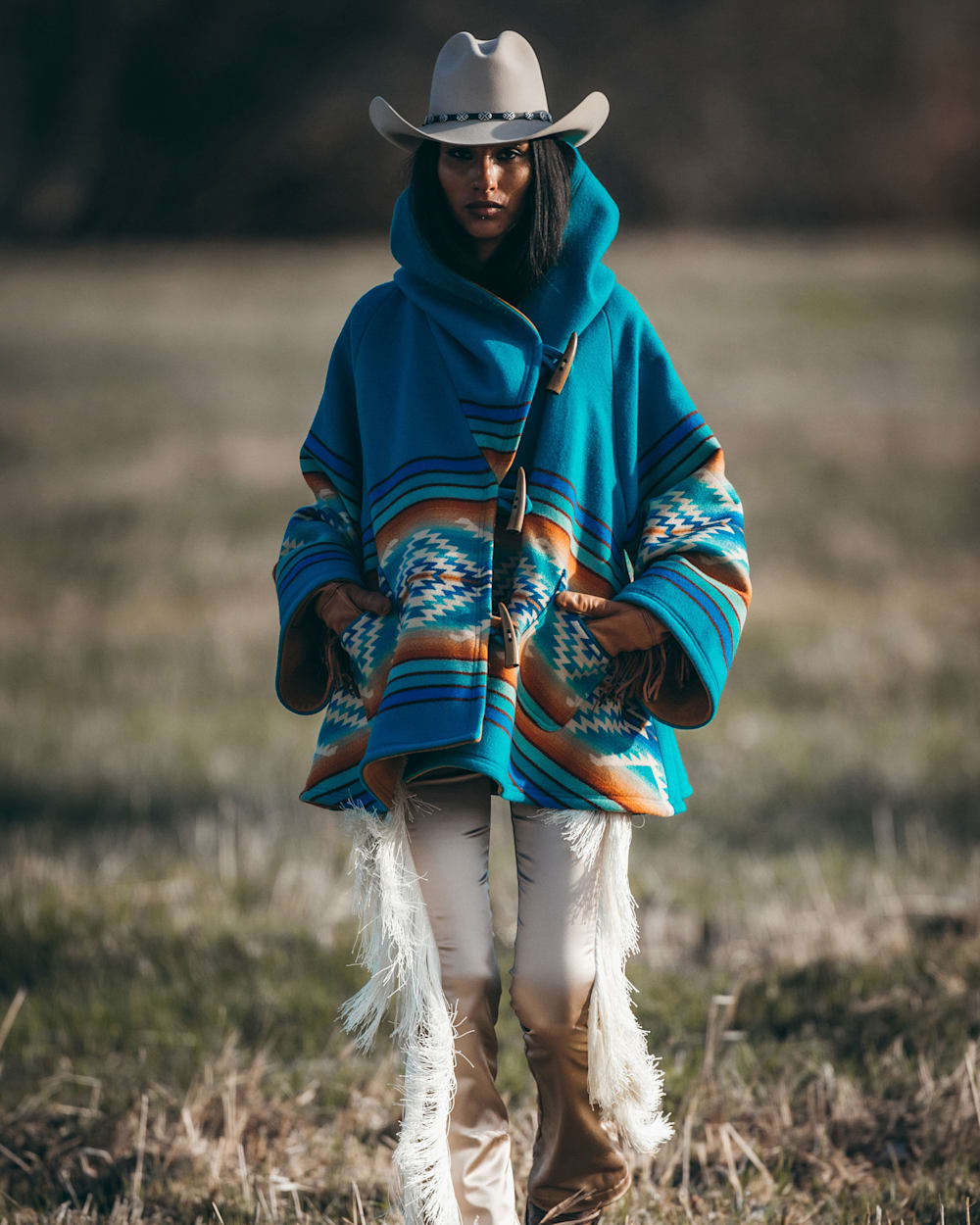 PENDLETON LINDSEY THORNBURG X PENDLETON BLANKET CLOAK