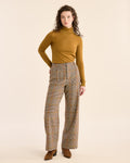 PENDLETON WOMEN'S GLEN PLAID WOOL TROUSERS