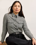 PENDLETON WOMEN'S TEXTURED WOOL GAMBLER SHIRT