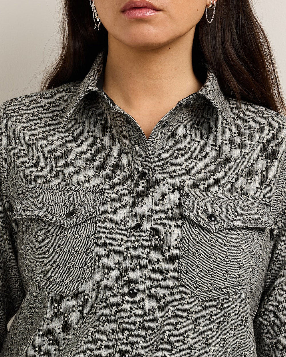 PENDLETON WOMEN'S TEXTURED WOOL GAMBLER SHIRT