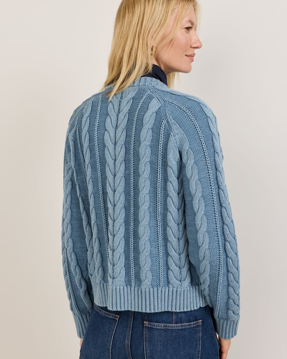 PENDLETON WOMEN'S COTTON CABLE CARDIGAN