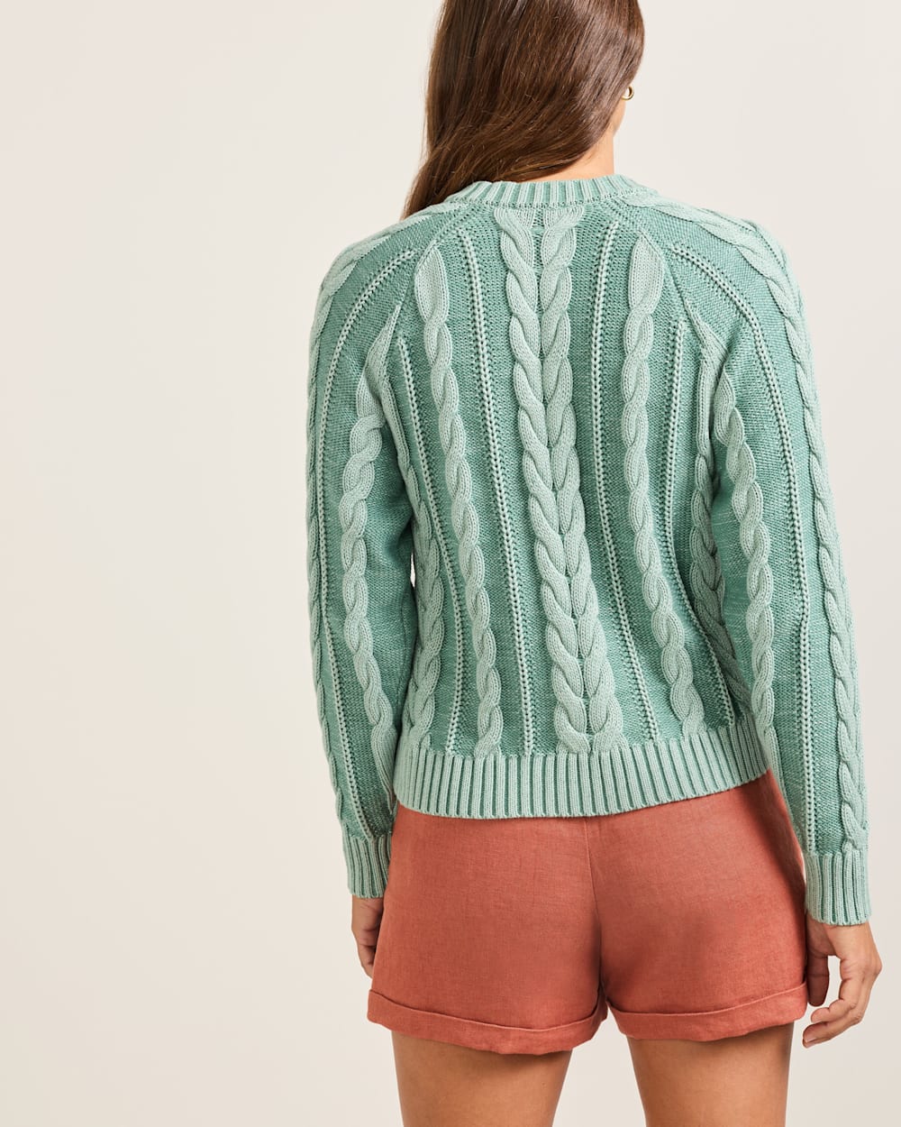 PENDLETON WOMEN'S COTTON CABLE CARDIGAN