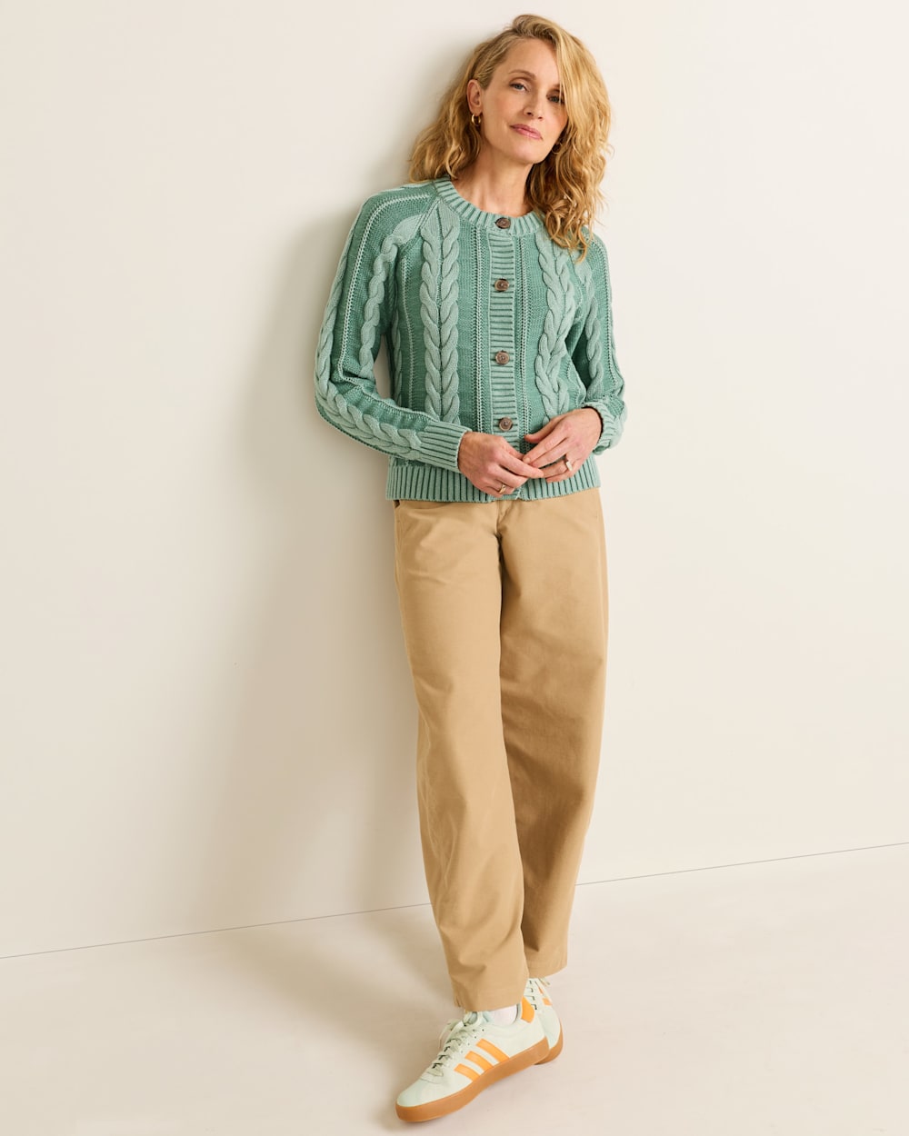 PENDLETON WOMEN'S COTTON CABLE CARDIGAN
