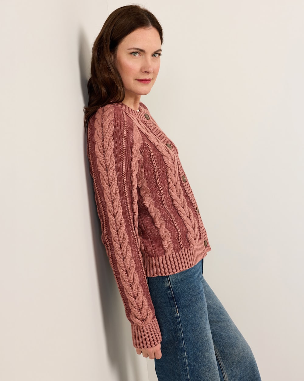 PENDLETON WOMEN'S COTTON CABLE CARDIGAN