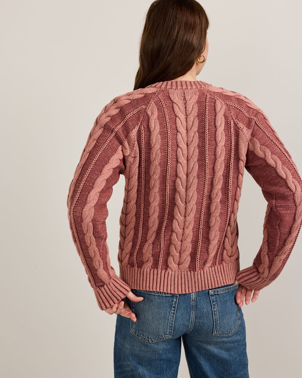 PENDLETON WOMEN'S COTTON CABLE CARDIGAN