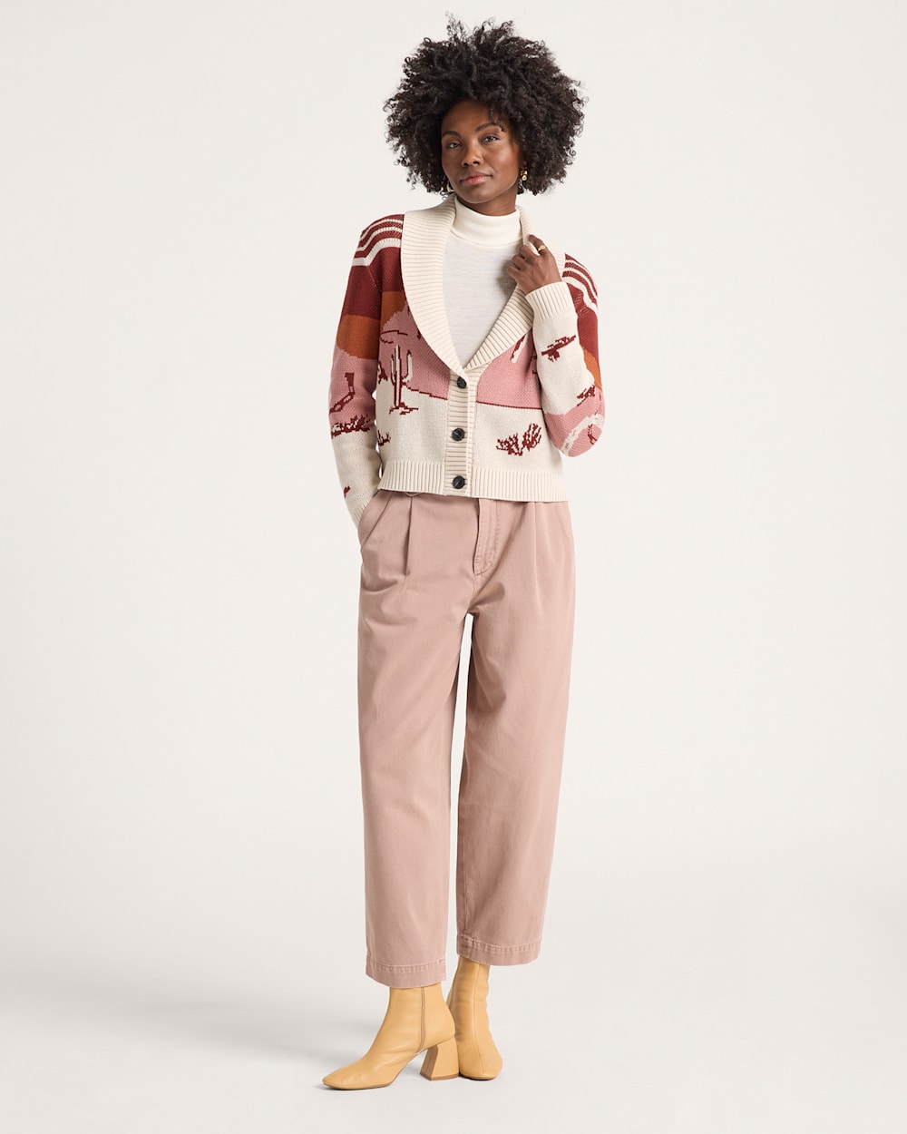 PENDLETON WOMEN'S WESTERN SCENIC COTTON CARDIGAN