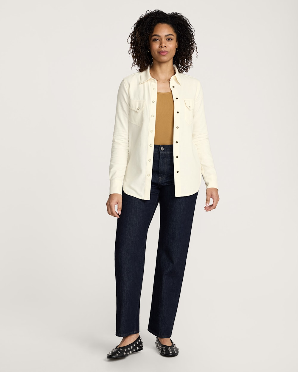 PENDLETON WOMEN'S COTTON TWILL GAMBLER SHIRT