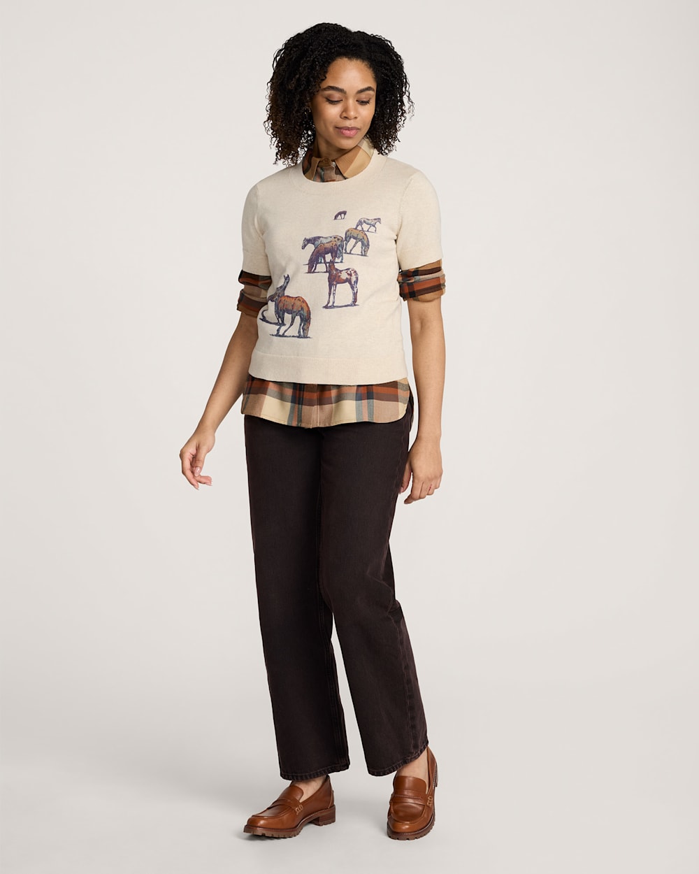 PENDLETON WOMEN'S WILD HORSE COTTON SWEATER