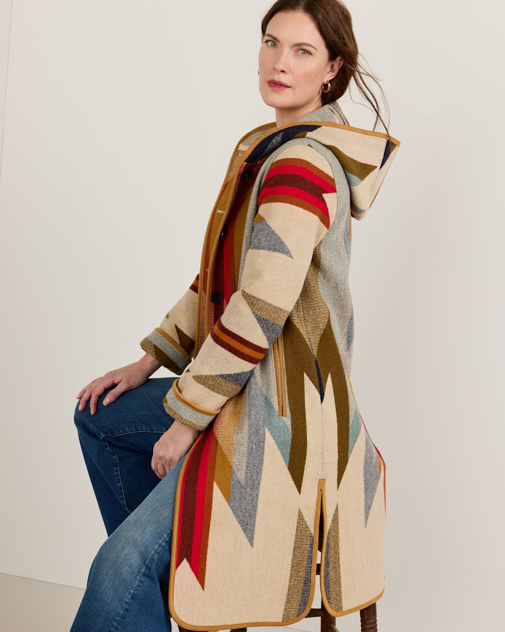 PENDLETON WOMEN'S WYETH TRAIL WOOL BLANKET COAT