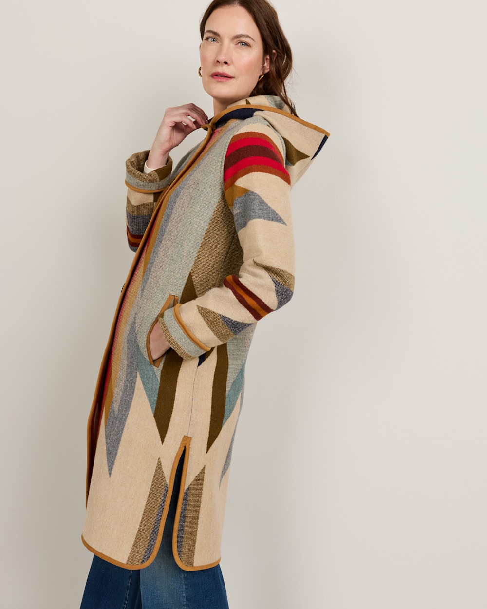 PENDLETON WOMEN'S WYETH TRAIL WOOL BLANKET COAT