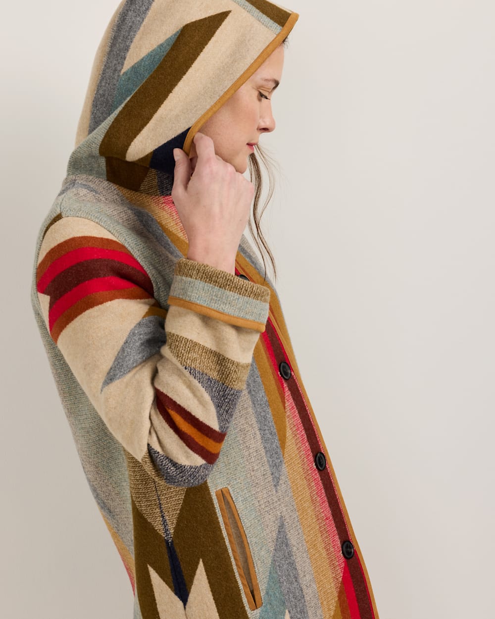 PENDLETON WOMEN'S WYETH TRAIL WOOL BLANKET COAT