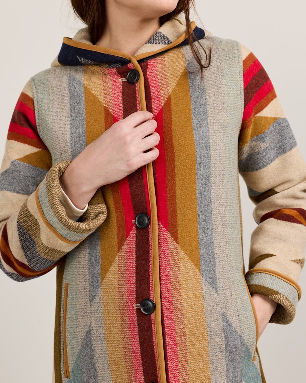 PENDLETON WOMEN'S WYETH TRAIL WOOL BLANKET COAT