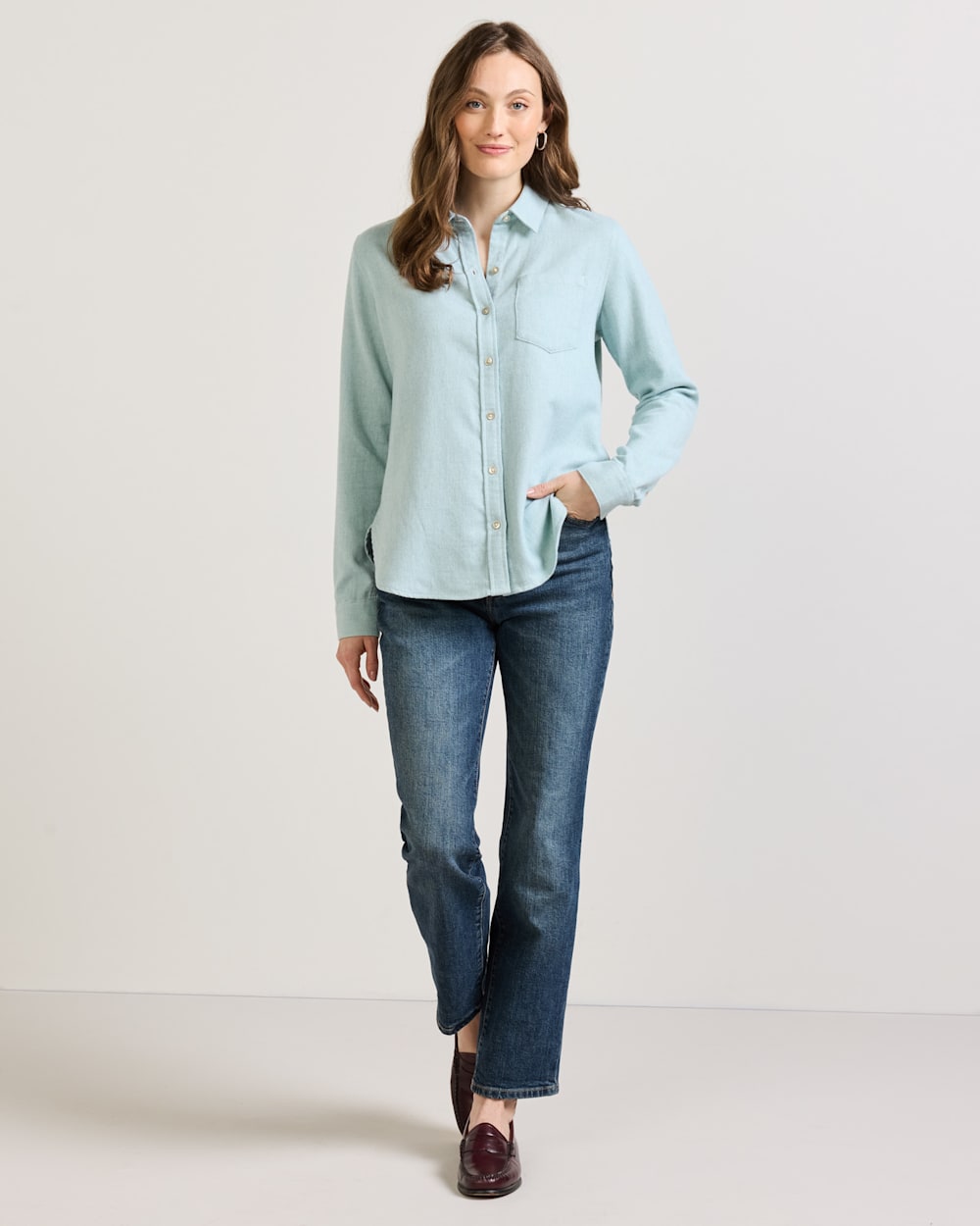 PENDLETON WOMEN'S COTTON FLANNEL RELAXED SHIRT