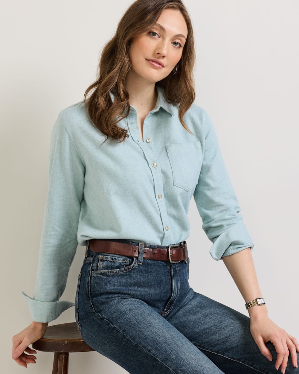 PENDLETON WOMEN'S COTTON FLANNEL RELAXED SHIRT