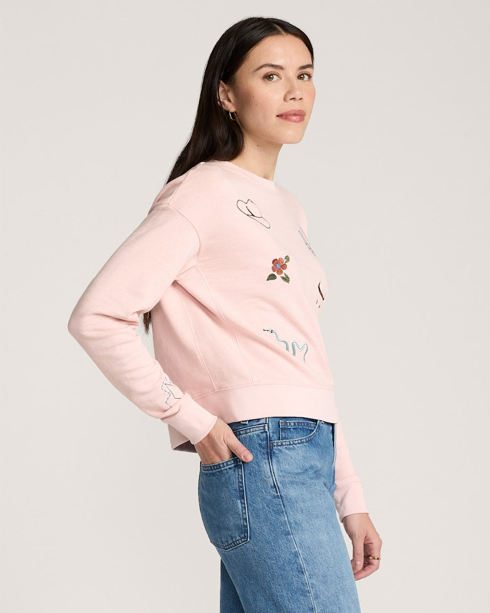 PENDLETON WOMEN'S WESTERN GRAPHIC FRENCH TERRY PULLOVER