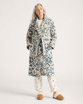 PENDLETON WOMEN'S BLUE RIDGE COTTON TERRY VELOUR BATHROBE