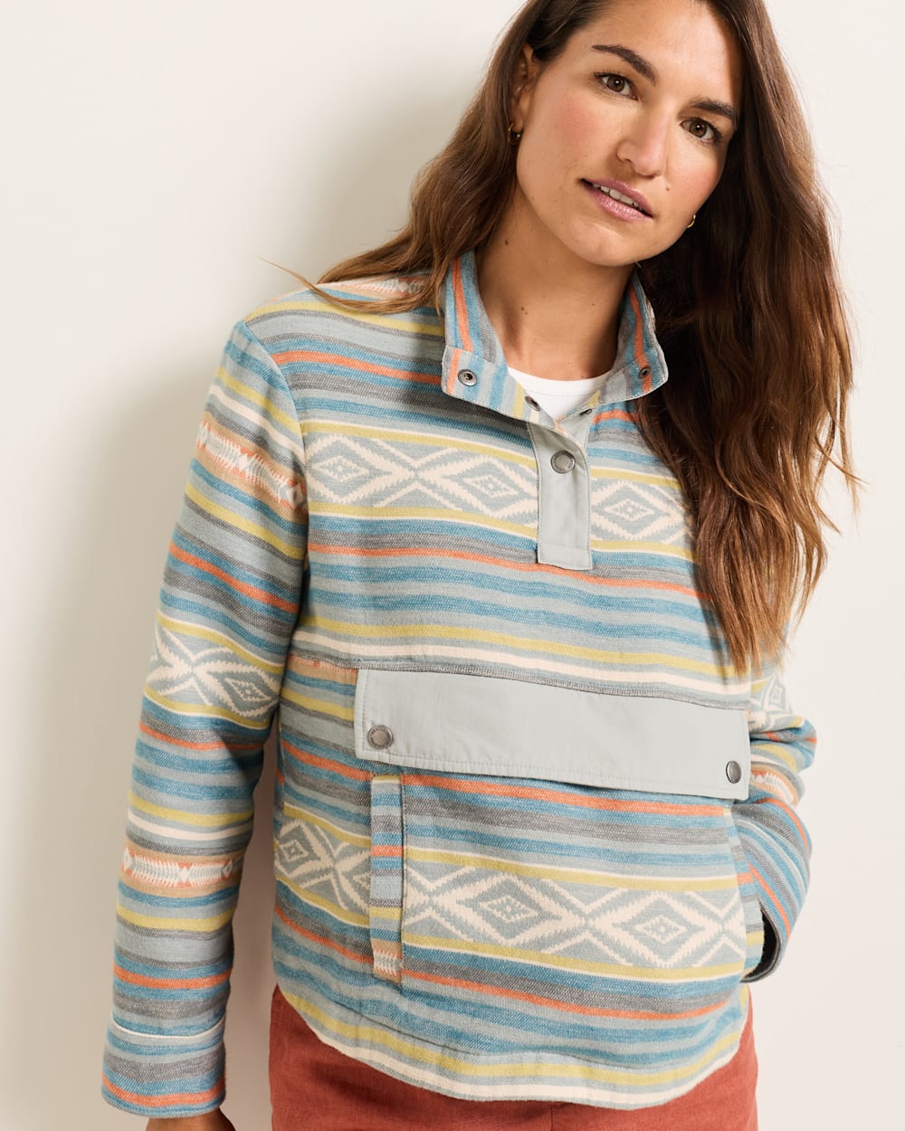 PENDLETON WOMEN'S DOUBLESOFT HALF-SNAP PULLOVER