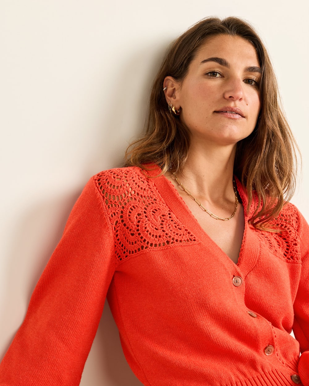 PENDLETON WOMEN'S CROCHET COTTON CARDIGAN