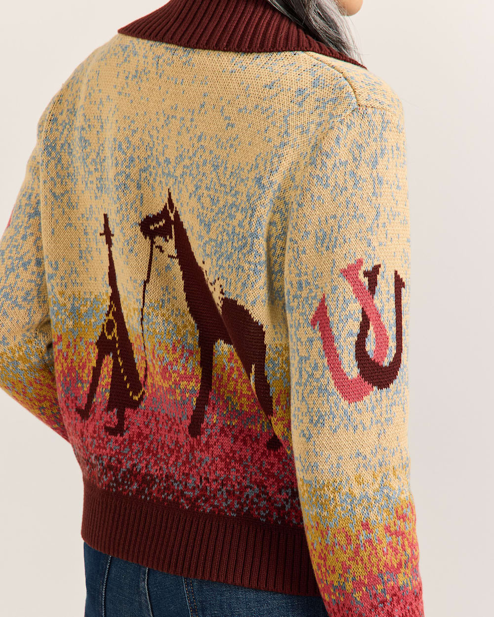 PENDLETON WOMEN'S WESTERN SCENIC COTTON CARDIGAN