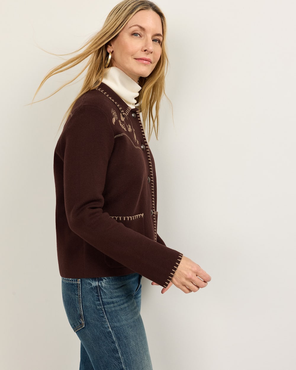 PENDLETON WOMEN'S EMBROIDERED SOUVENIR CARDIGAN