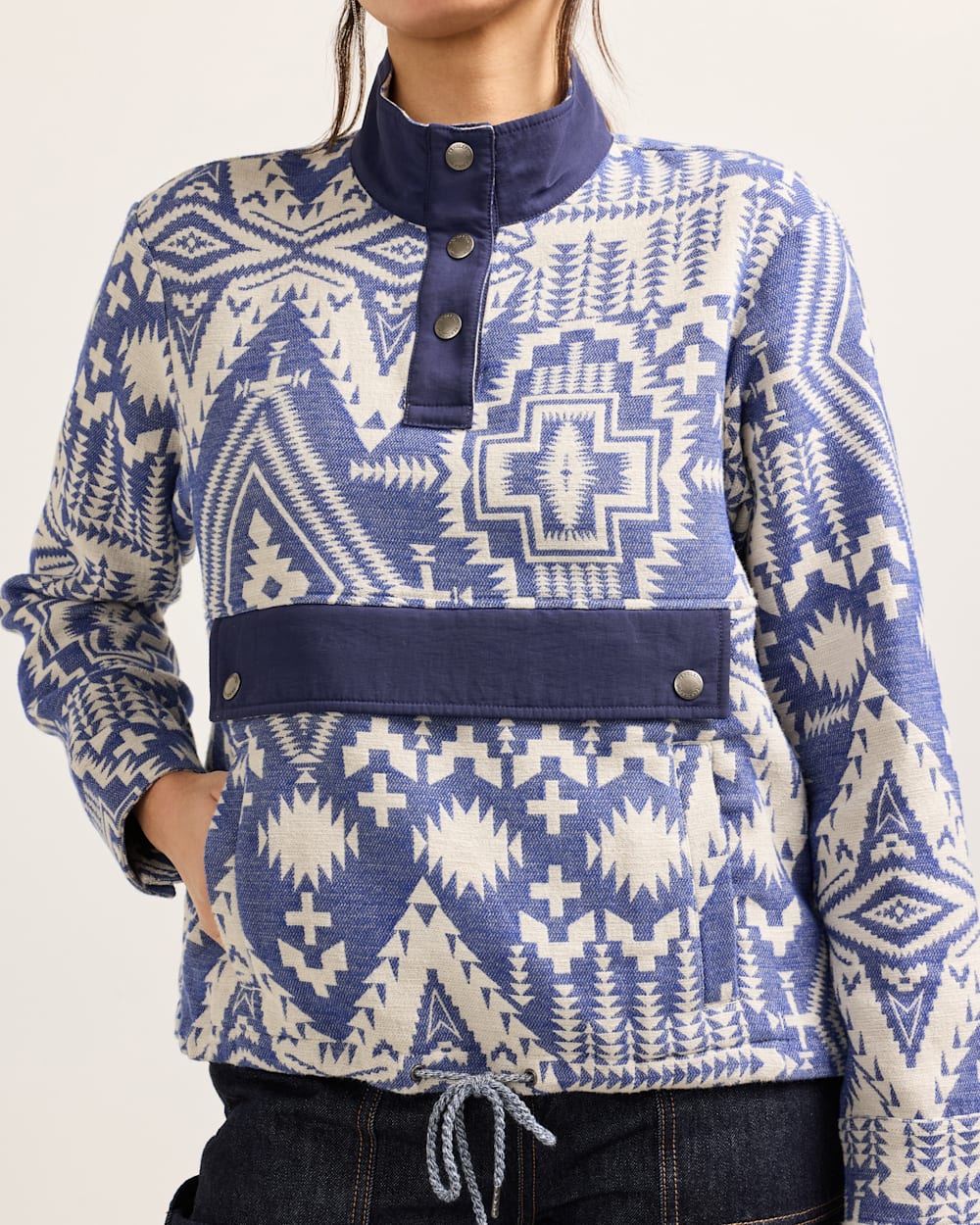 PENDLETON WOMEN'S DOUBLESOFT HALF-SNAP PULLOVER
