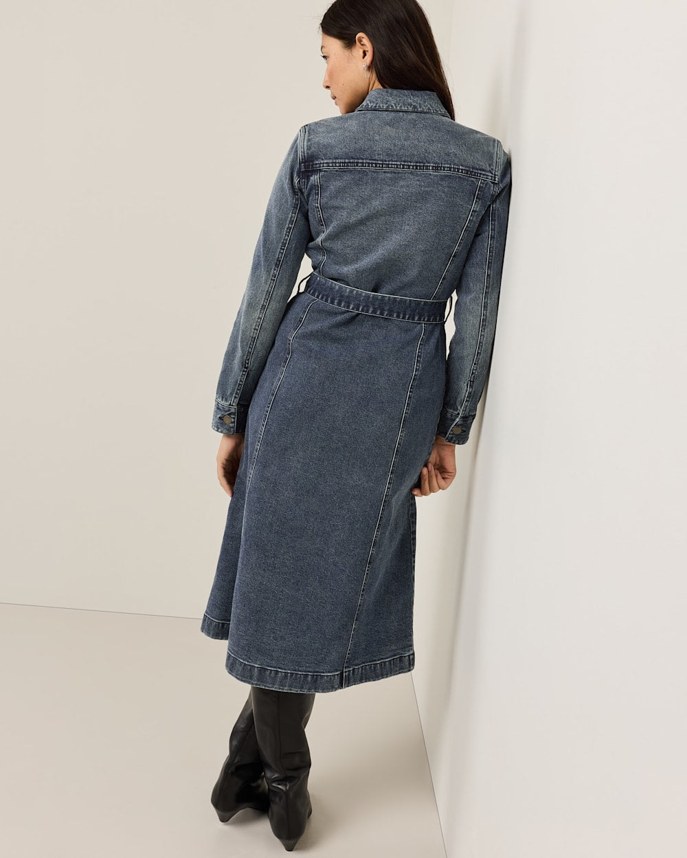 PENDLETON WOMEN'S DENIM MIDI SHIRT DRESS