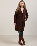 PENDLETON WOMEN'S JACQUARD WOOL OVERCOAT