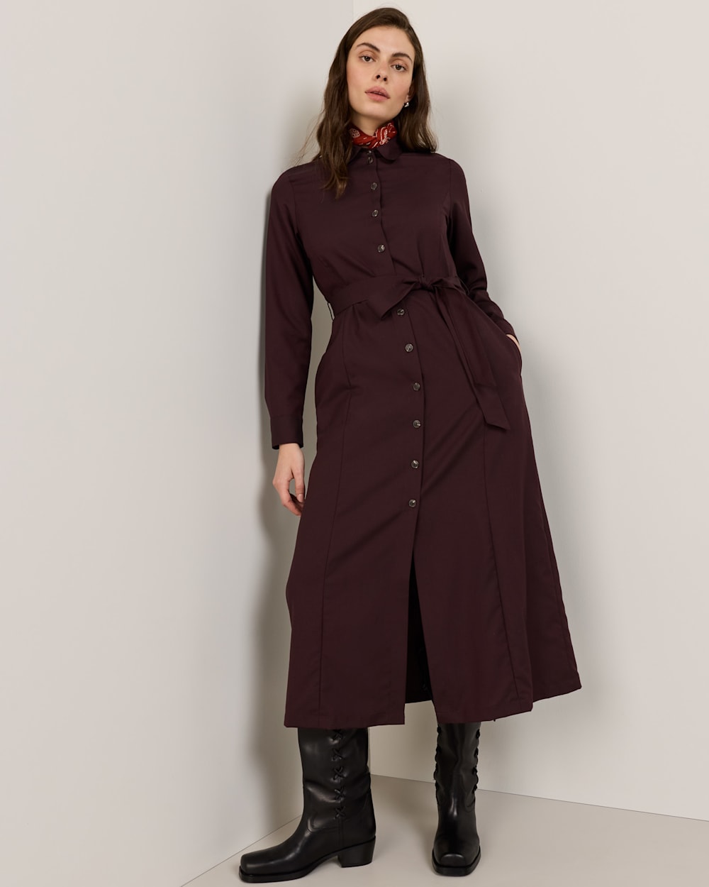 PENDLETON WOMEN'S WORSTED WOOL SHIRT DRESS