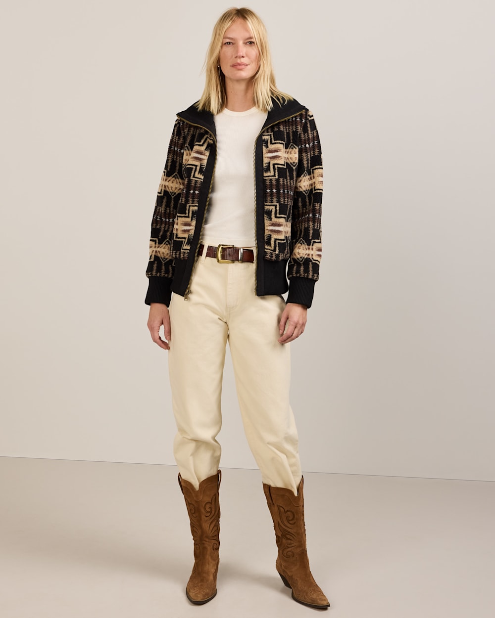 PENDLETON WOMEN'S HARDING FOXGLOVE FLEECE BOMBER JACKET