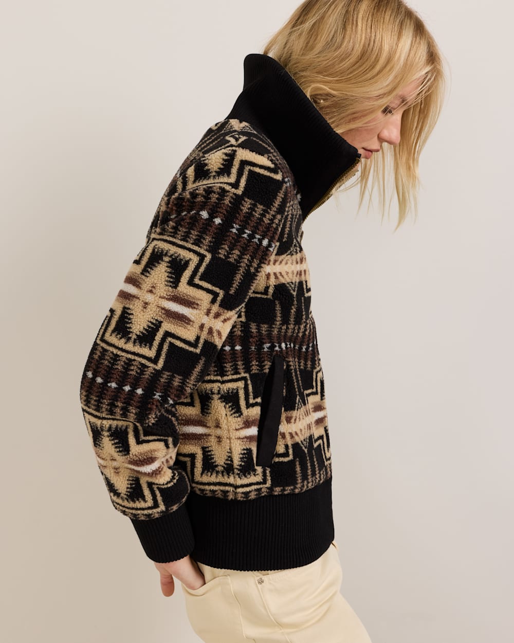 PENDLETON WOMEN'S HARDING FOXGLOVE FLEECE BOMBER JACKET