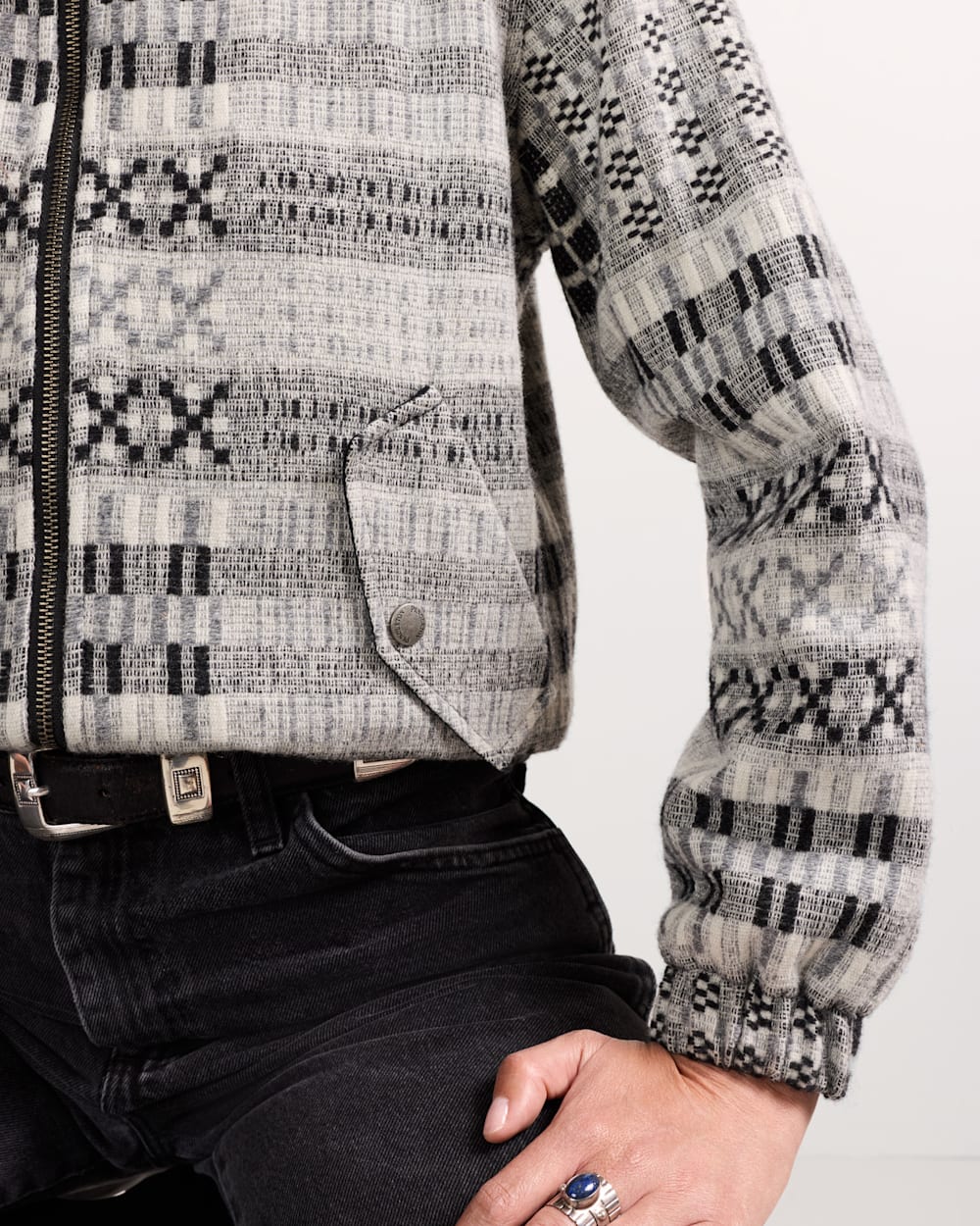 PENDLETON WOMEN'S TEXTURED WOOL BOMBER JACKET