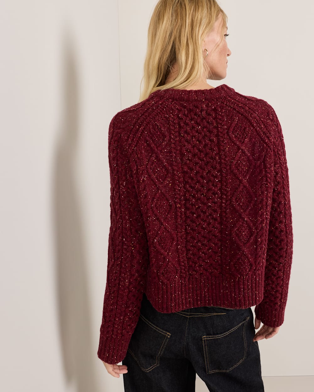 PENDLETON WOMEN'S FISHERMAN DONEGAL WOOL SWEATER