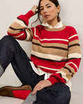 PENDLETON WOMEN'S MERINO MULTI STRIPE SWEATER