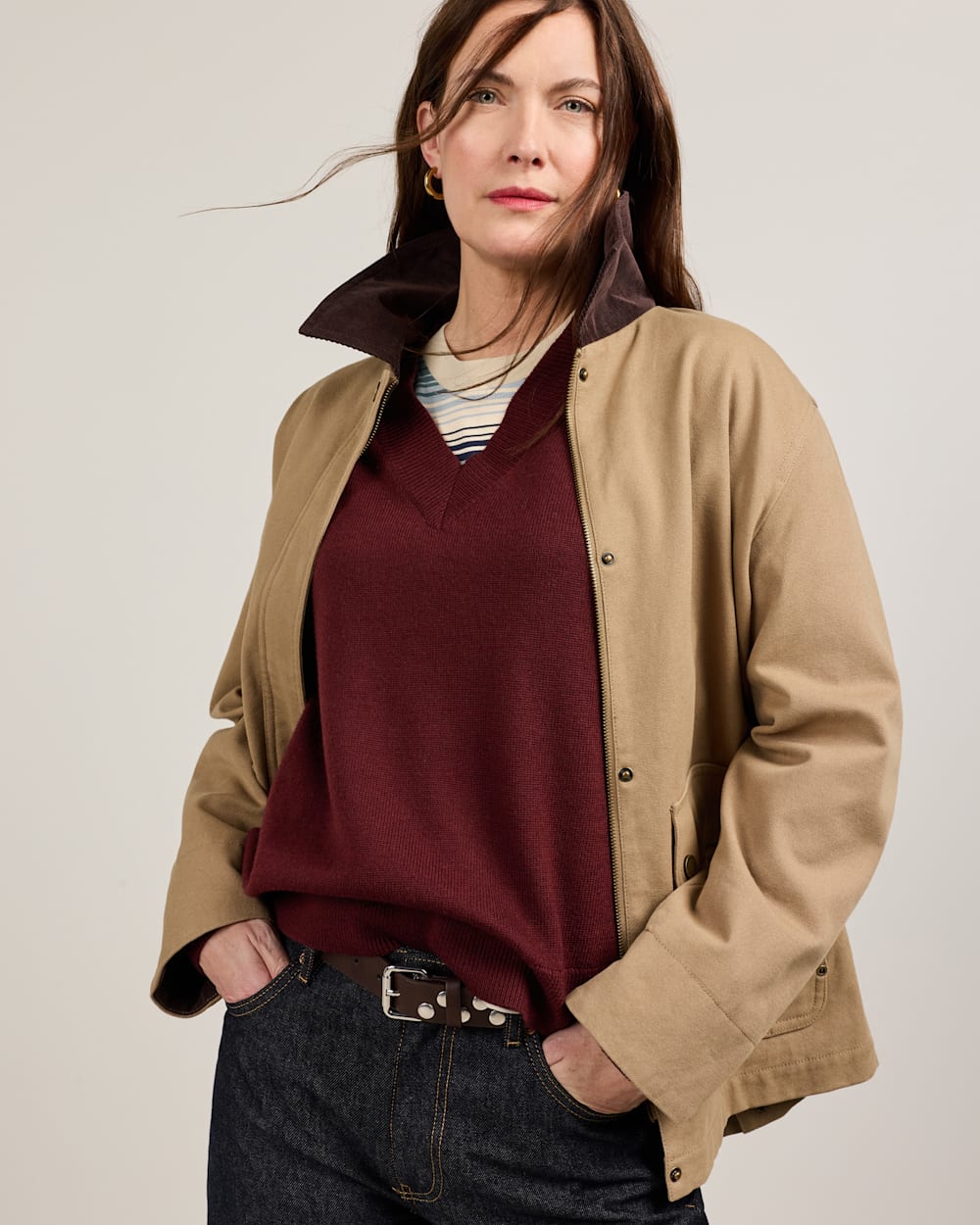 PENDLETON WOMEN'S MERINO V-NECK SWEATER