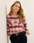 PENDLETON WOMEN'S PLAID PERFECT TWO POCKET FLANNEL SHIRT