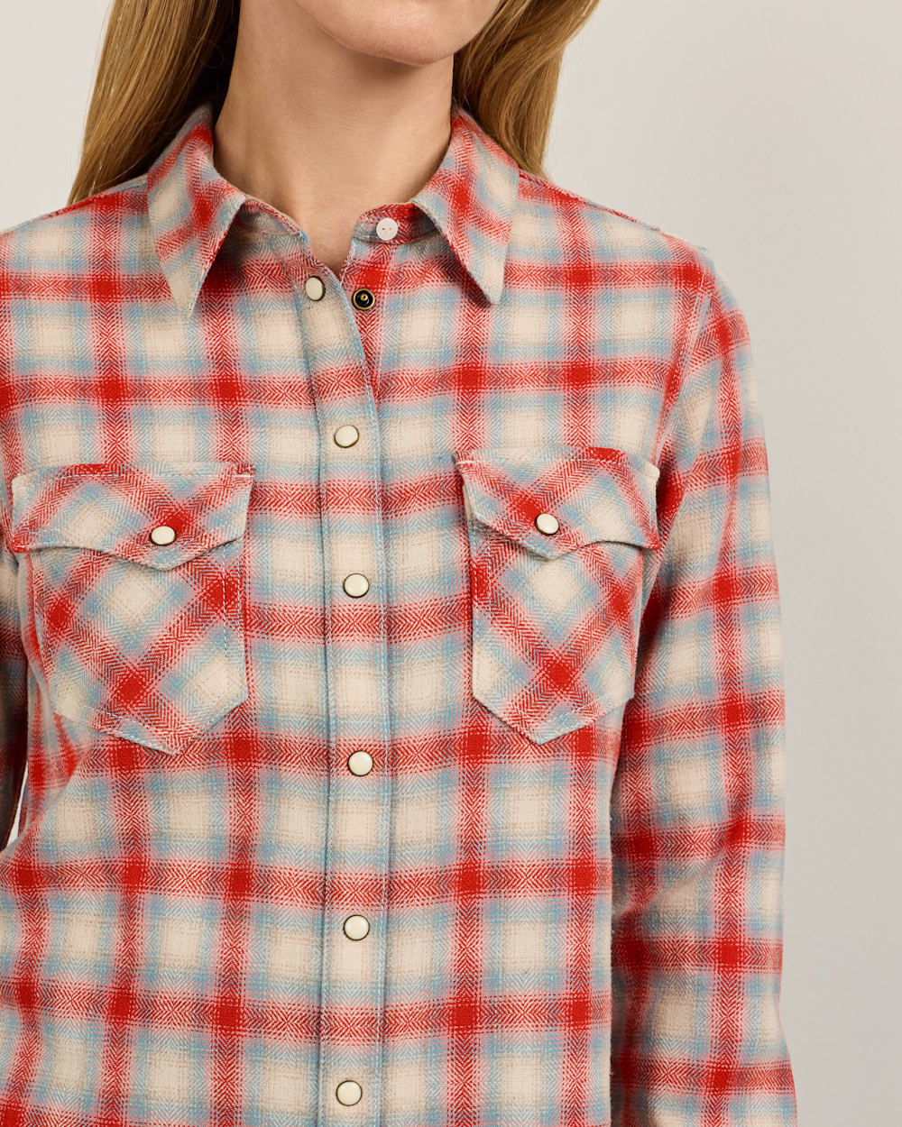 PENDLETON WOMEN'S PLAID WOOL GAMBLER SHIRT