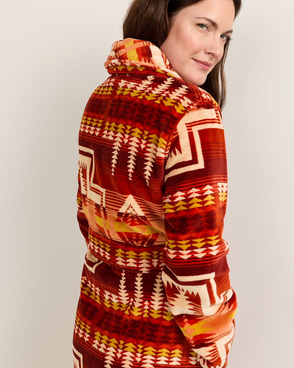 PENDLETON WOMEN'S HARDING COTTON TERRY VELOUR BATHROBE