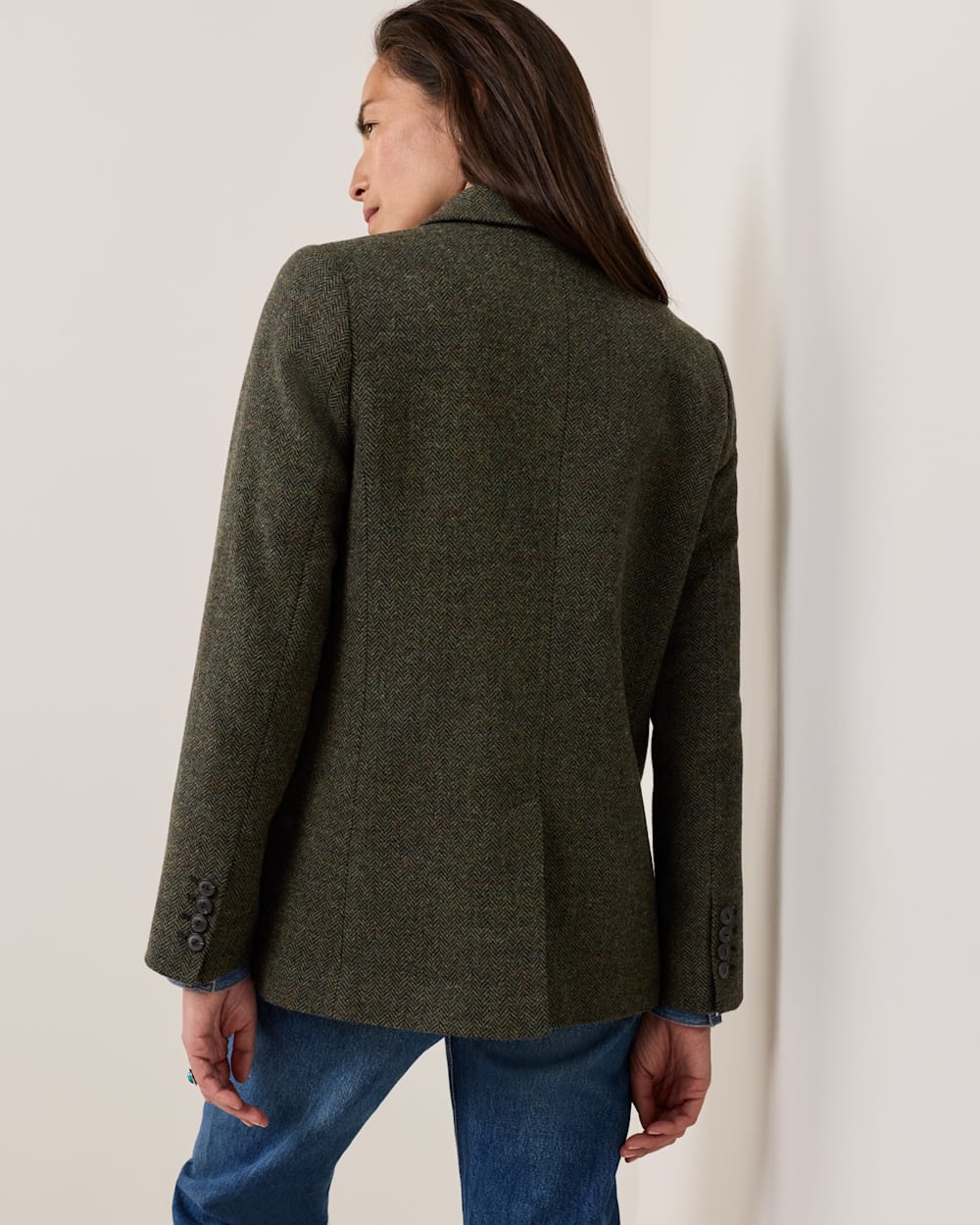 PENDLETON WOMEN'S HERRINGBONE TWEED WOOL BLAZER