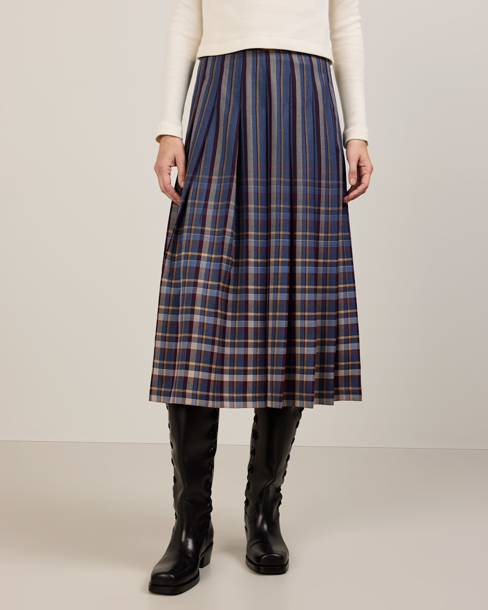 PENDLETON WOMEN'S WORSTED WOOL PLEATED SKIRT