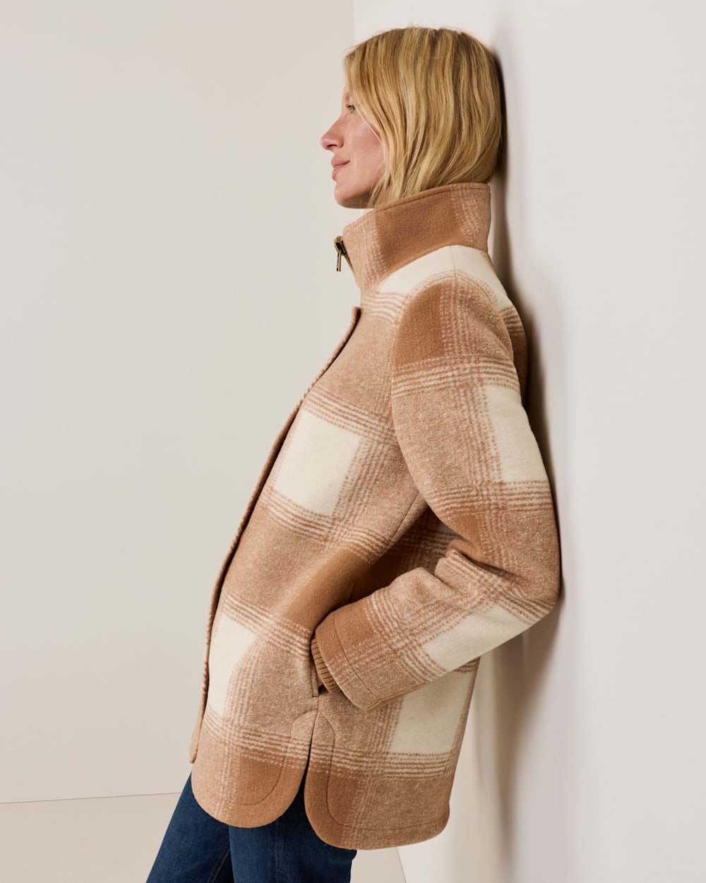 PENDLETON WOMEN'S PLAID WOOL COAT