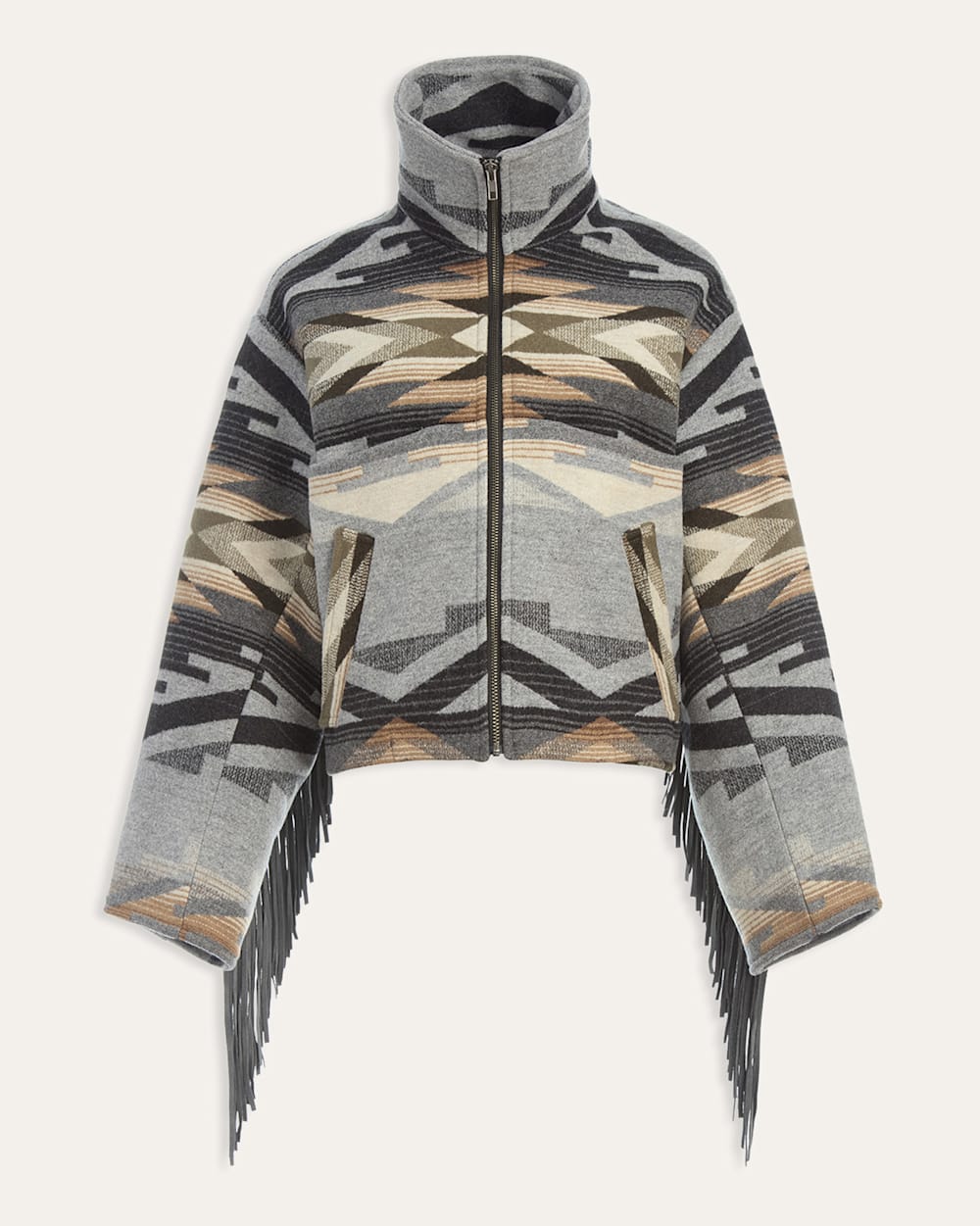 PENDLETON LINDSEY THORNBURG X PENDLETON FRINGED ARCHER JACKET