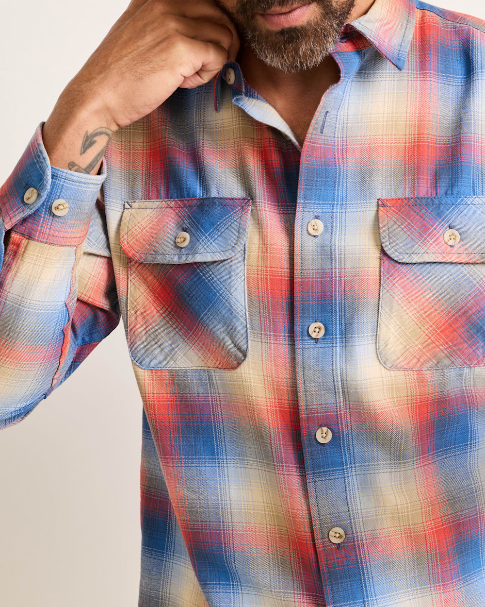 PENDLETON MEN'S PLAID BEACH SHACK COTTON SHIRT