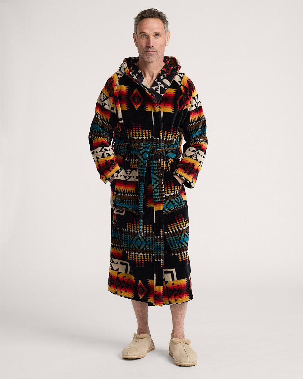 PENDLETON UNISEX COTTON TERRY VELOUR BATHROBE