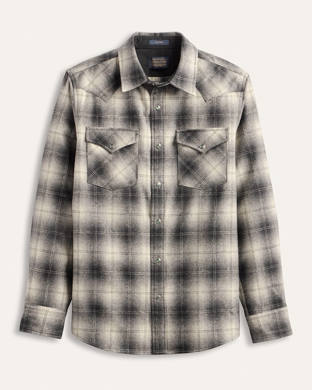 PENDLETON MEN'S PLAID SNAP-FRONT WESTERN CANYON SHIRT