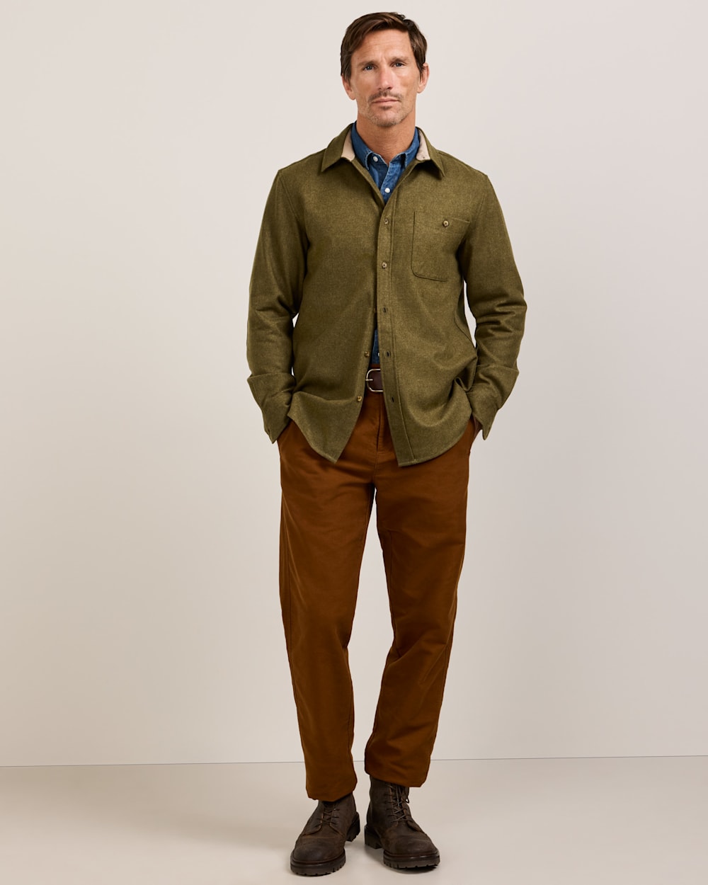 PENDLETON MEN'S ELBOW-PATCH TRAIL SHIRT