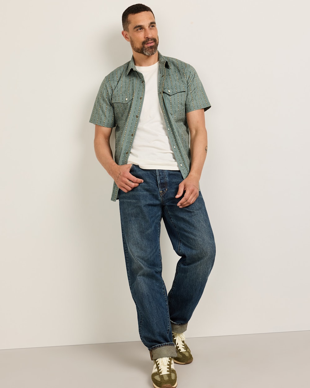 PENDLETON MEN'S SHORT-SLEEVE LARAMIE SNAP-FRONT SHIRT