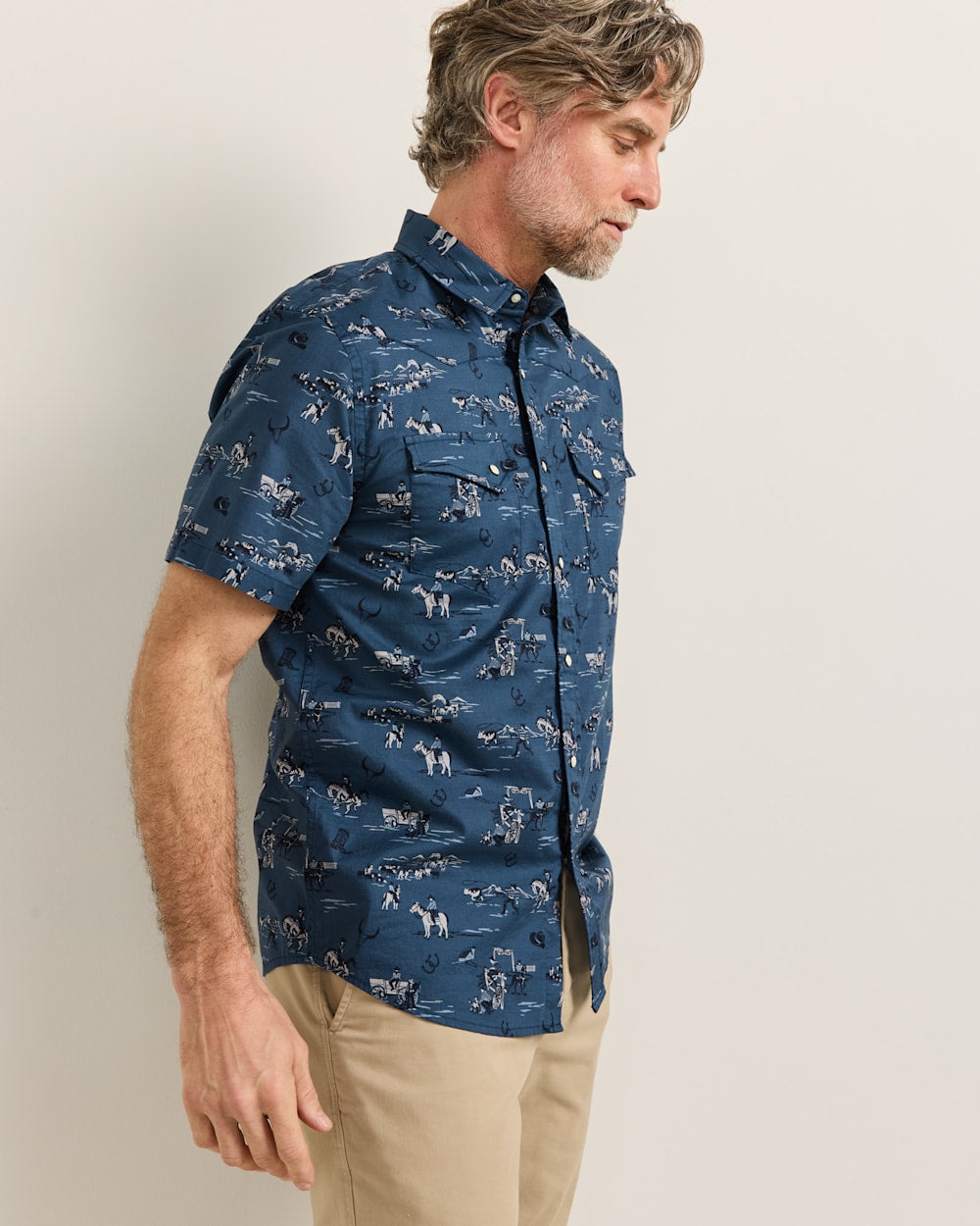 PENDLETON MEN'S SHORT-SLEEVE LARAMIE SNAP-FRONT SHIRT