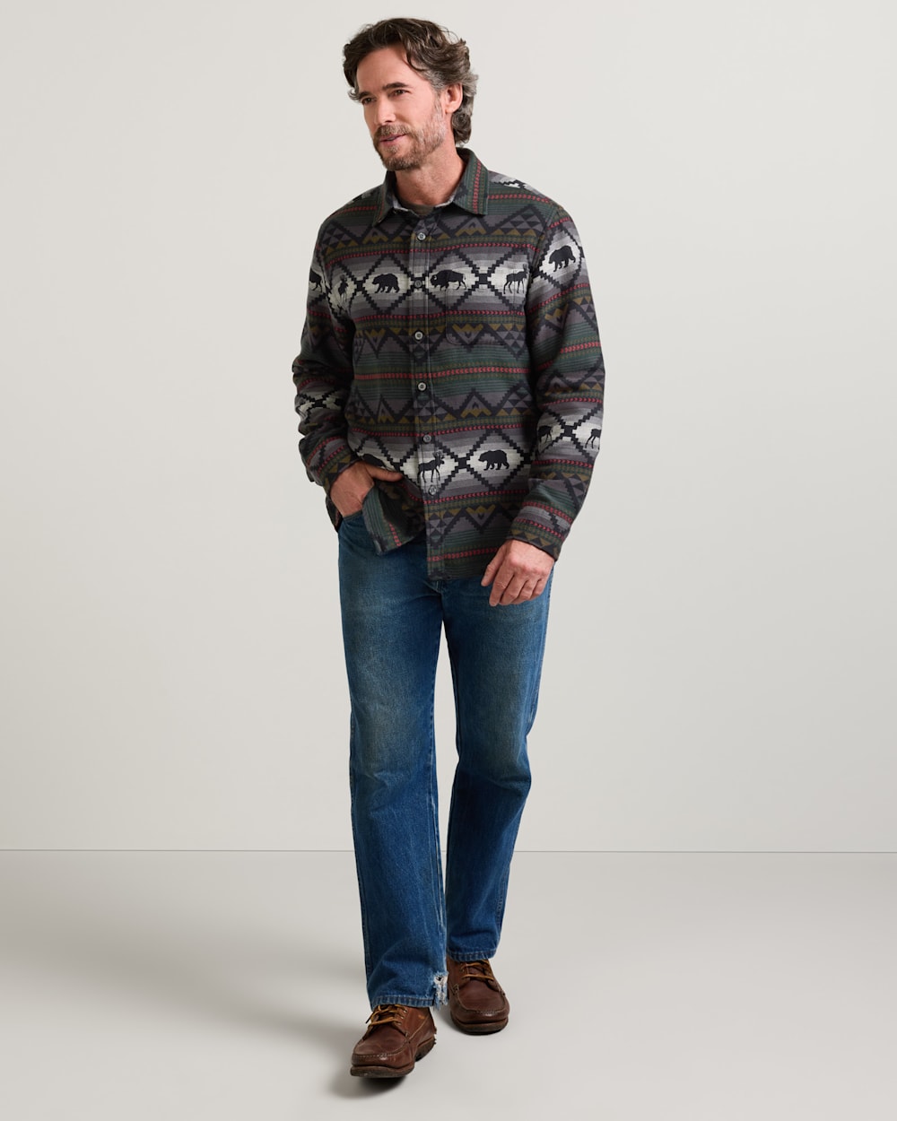 PENDLETON MEN'S LOST TRAIL COTTON CHAMOIS SHIRT
