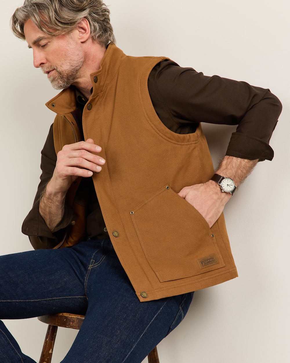 PENDLETON MEN'S PINE GROVE CANVAS VEST